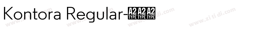 Kontora Regular字体转换